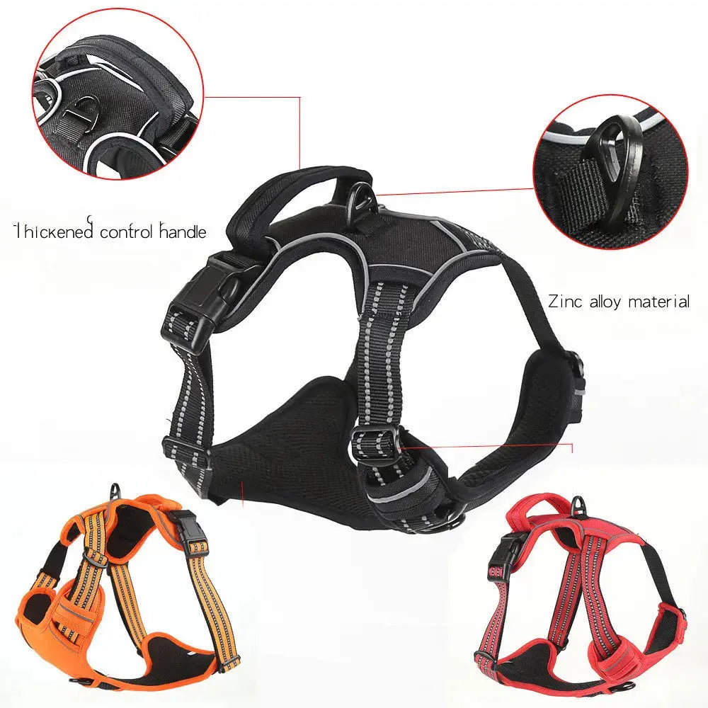 No Pull Dog Harness | Adjustable Reflective Vest Petsories