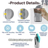 Portable dog water bottle with foldable drinking bowl for travel